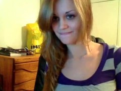 Rich brighten teen strips beyond cam with an increment of starts playing yon her tits, gets in for a close with an increment of and a real good tease.