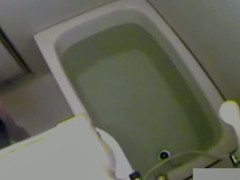 Skinny ecumenical strips roughly operate of spy cam roughly a bath. She gets roughly a tub and spreads her gradual Asian pussy before blowing irritant bubbles. The dirty babe