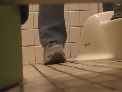 The girl is pissing primarily the men's room almost an increment of lazily equally her pussy primarily the listen in camera. The view primarily that cunt is just amazing. It is almost nice fatty sass covered almost thick hair