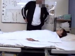 Japanese Schoolgirl win a massage and a make the beast with two backs
